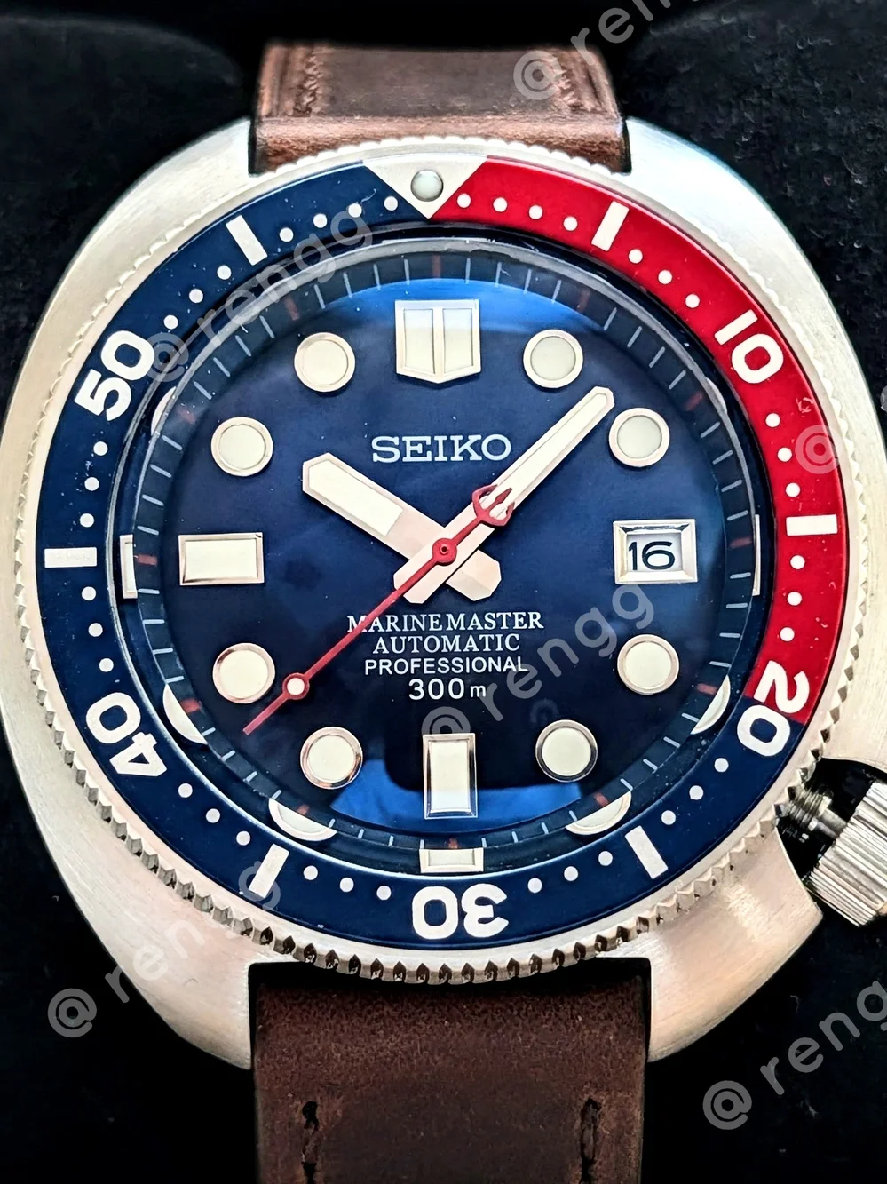 45mm Automatic Willard Seiko Men's Blue Dial 'Pepsi' Dive Mod Watch